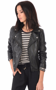 Veste cuir femme oakwood noir Veste cuir femme oakwood noir